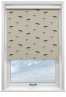 Emily Bond Oyster Catcher, Charcoal - Twist&Fit Roller Blind